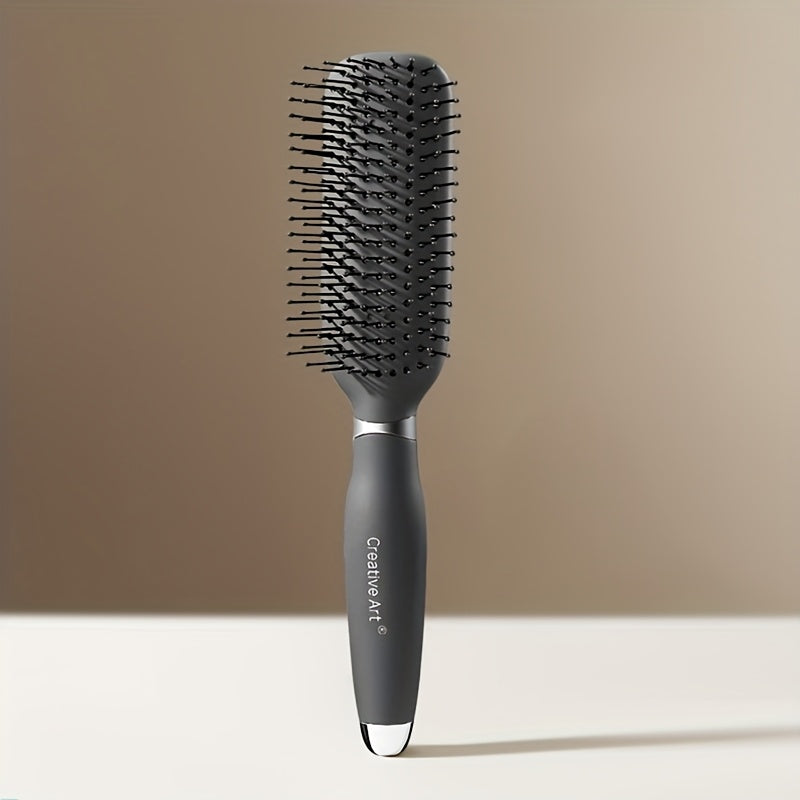 1pc Detangling Brush with Vented Design - Wet & Dry Detangler for Women, Men & Kids, Suitable for Long, Thick, Thin, Curly, Straight & Tangled Hair, Ideal for Fast Drying & Styling Massage