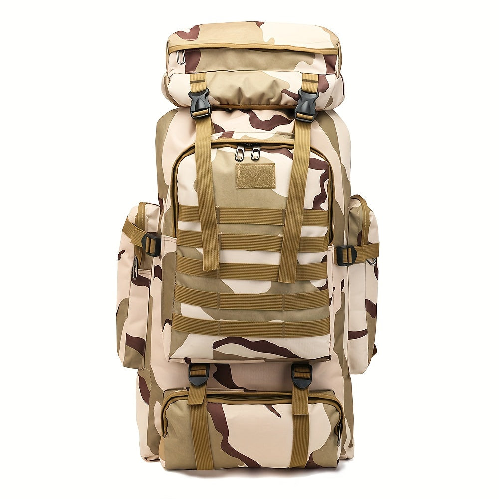 Outdoor Sport Backpack, Large Capacity Outdoor Hikingbag, Camouflage Backpack For Camping Traveling
