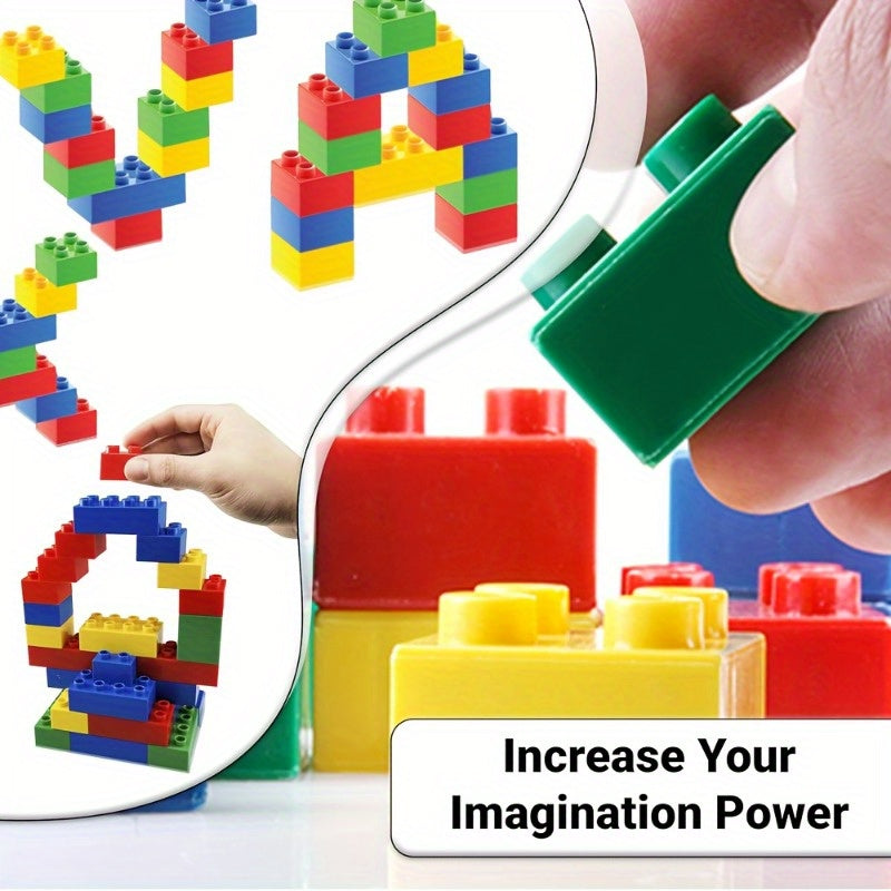 Toys / Stackable DIY Building Toys, Large Block Construction Toys for Intellectual Development, Suitable As Party Gifts, Birthday Presents for Boys And Girls, And Holiday Gifts for Easter, Thanksgiving