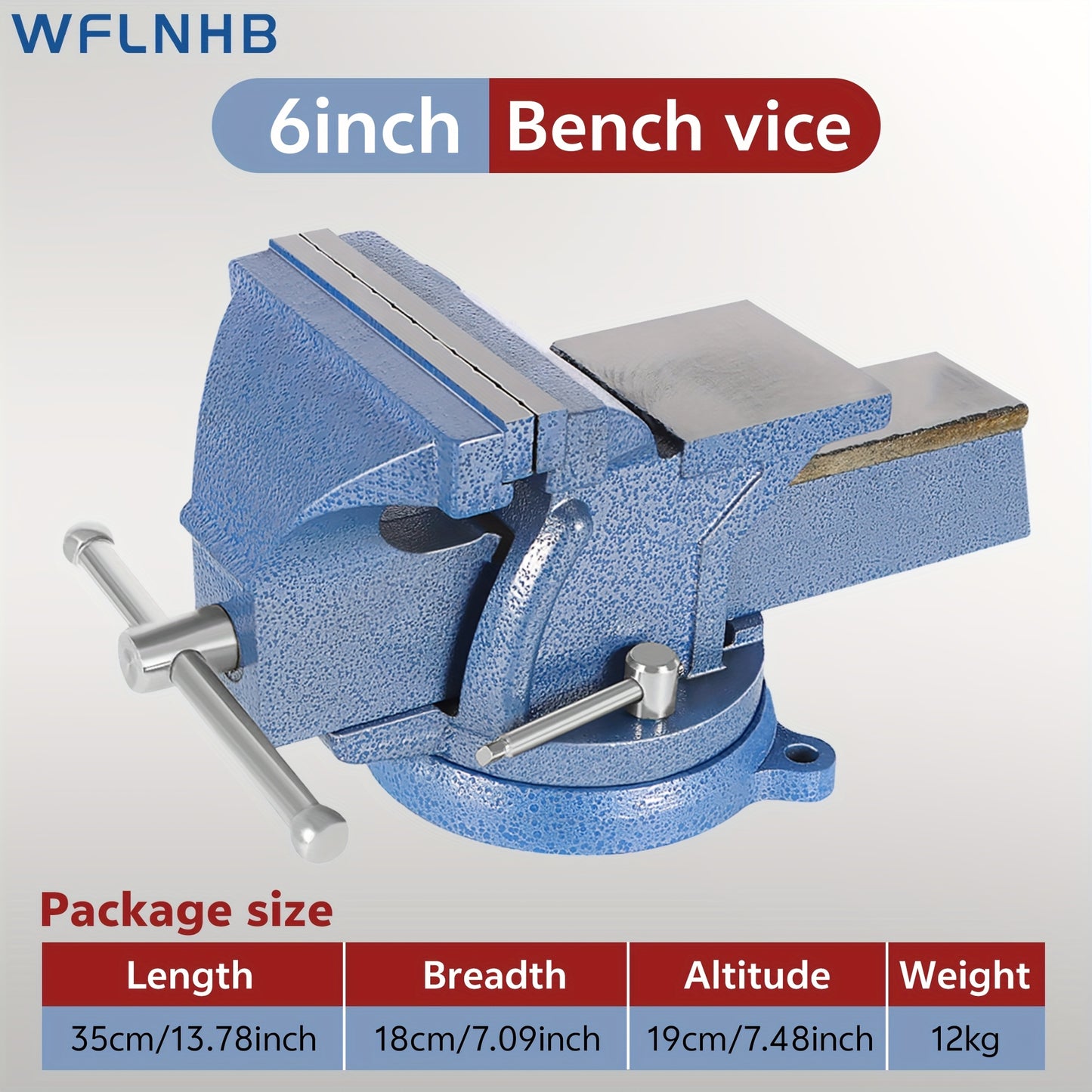 Vise / 6 Inch / 5 Inch Bench Vise with Anvil 360° Swivel Locking Base Tabletop Clamp Heavy Duty Vice Swivel Base Bench for Processing Metals, Woods, Plastics, Etc Manual Or Mechanical Processing Such As Sawing, Filing, Drilling And