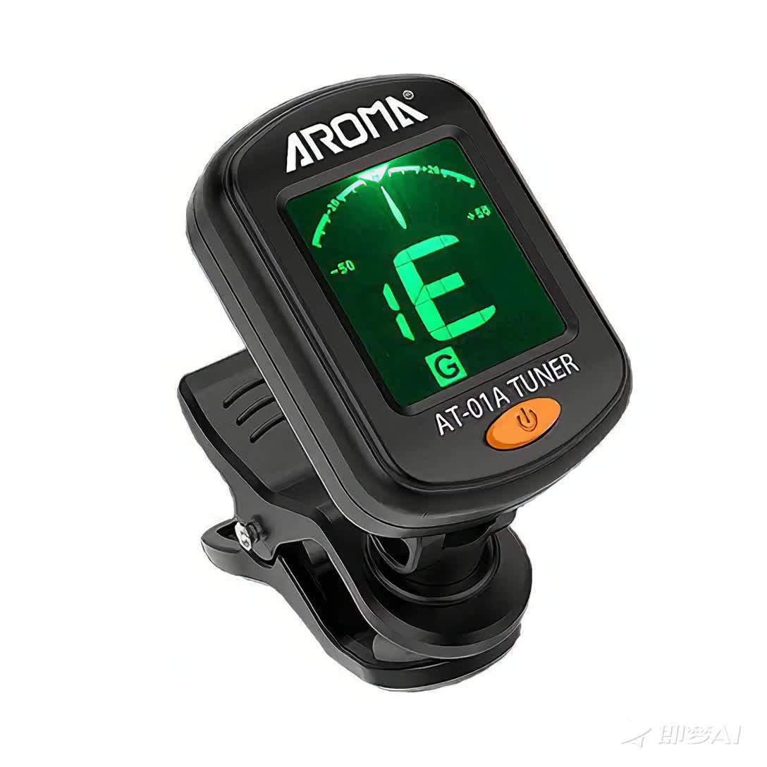 Guitar Tuner / 1-Pack Guitar Tuner, Clip on Tuner for Guitar/ Bass/ Violin/ Ukulele, Auto Power Off/ One Button Operation