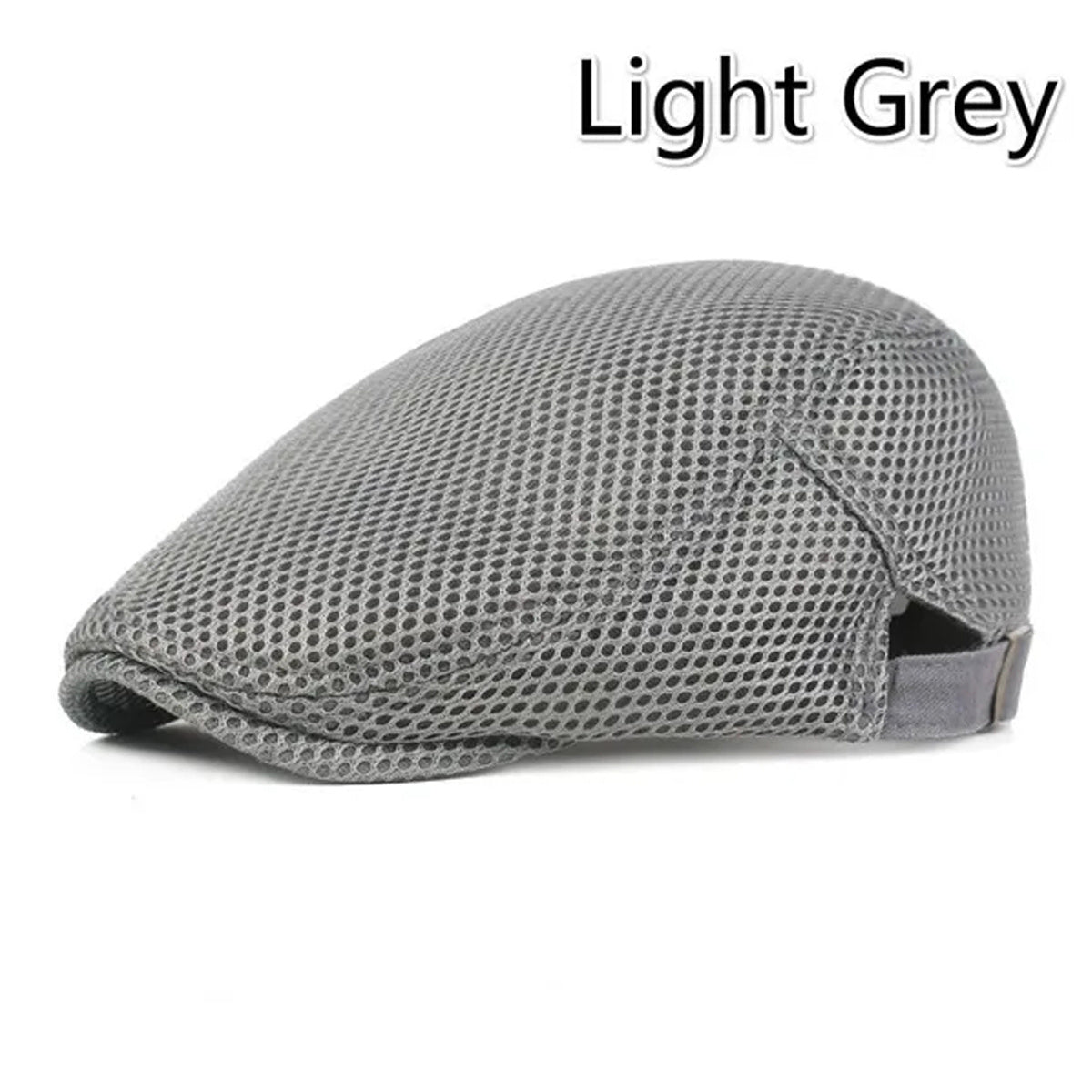 1pc 8 Colors Men Cabbie Flat Cap Breathable Mesh Summer Hat Adjustable News Beret Ivy Cap, Ideal Choice for Gifts