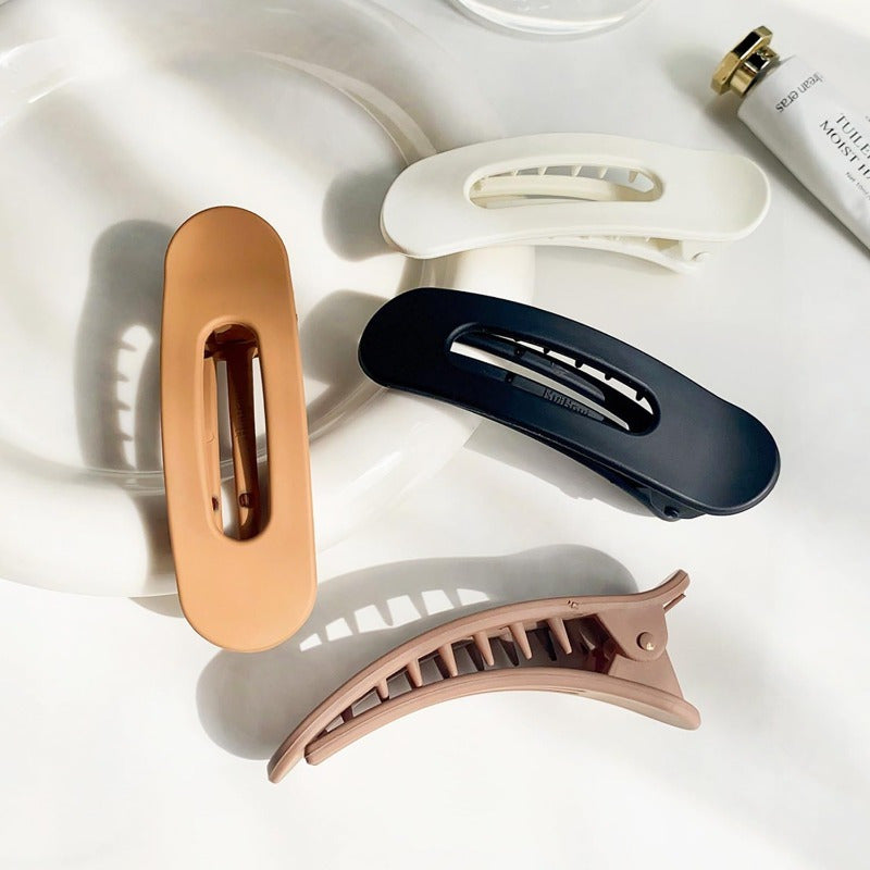 4pcs/set Solid Color Hair Clips Hair Side Clips Bangs Clips Elegant Hairdressing Accessories For Women And daily uses