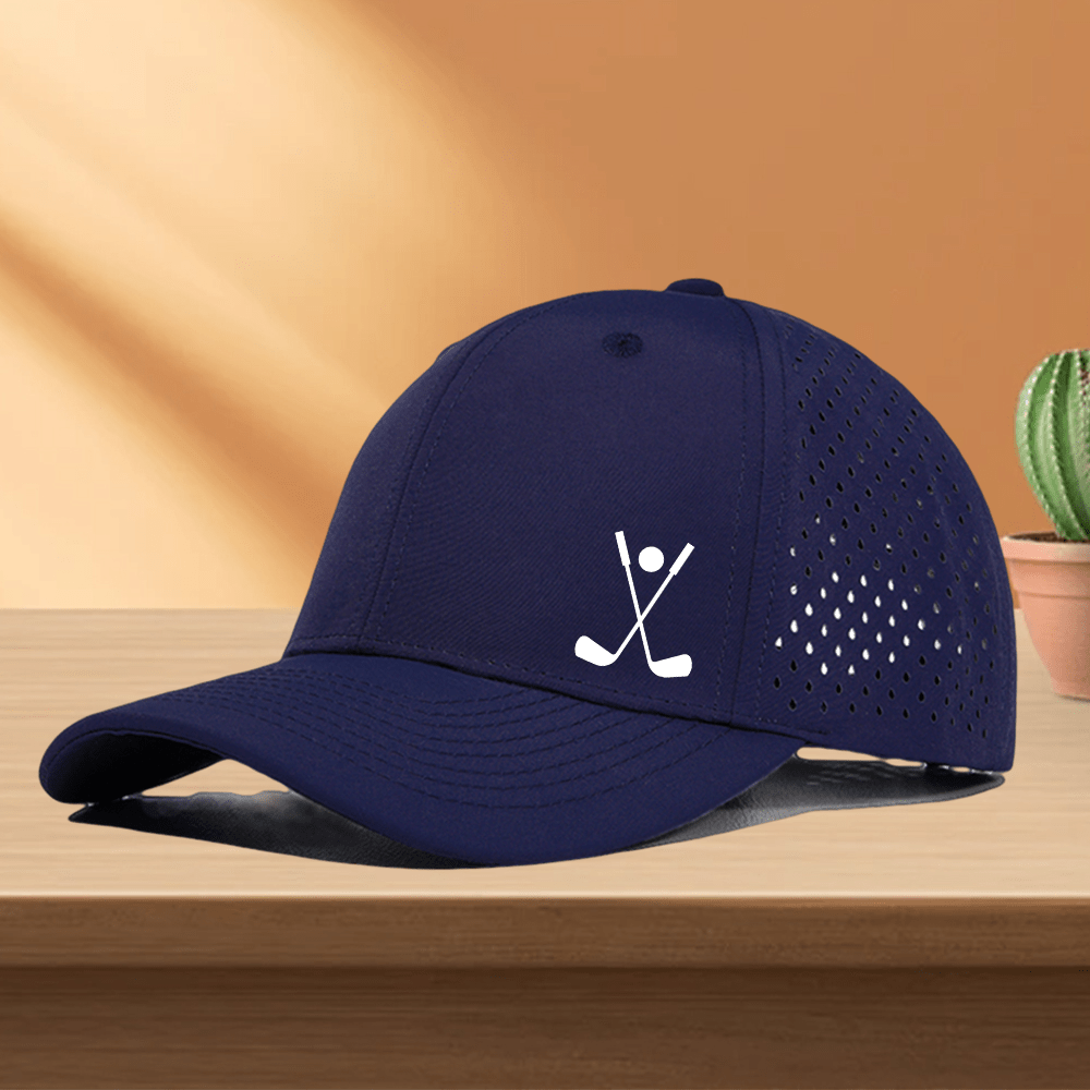 Golf Cap, 1pcs Quick Dry Golf Cap with Hole Perforated Mesh / Available in 10 Colors