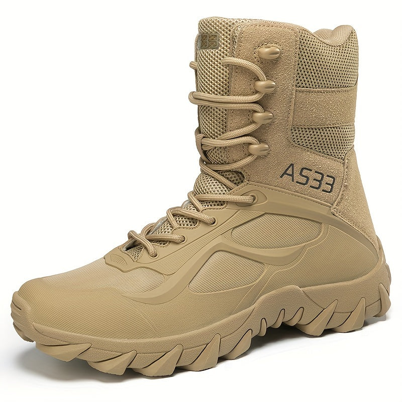 Non-slip Men's Tactical Hiking Boots, Wear-resistant Winter Outdoor Camping Trekking Shoes for Snow
