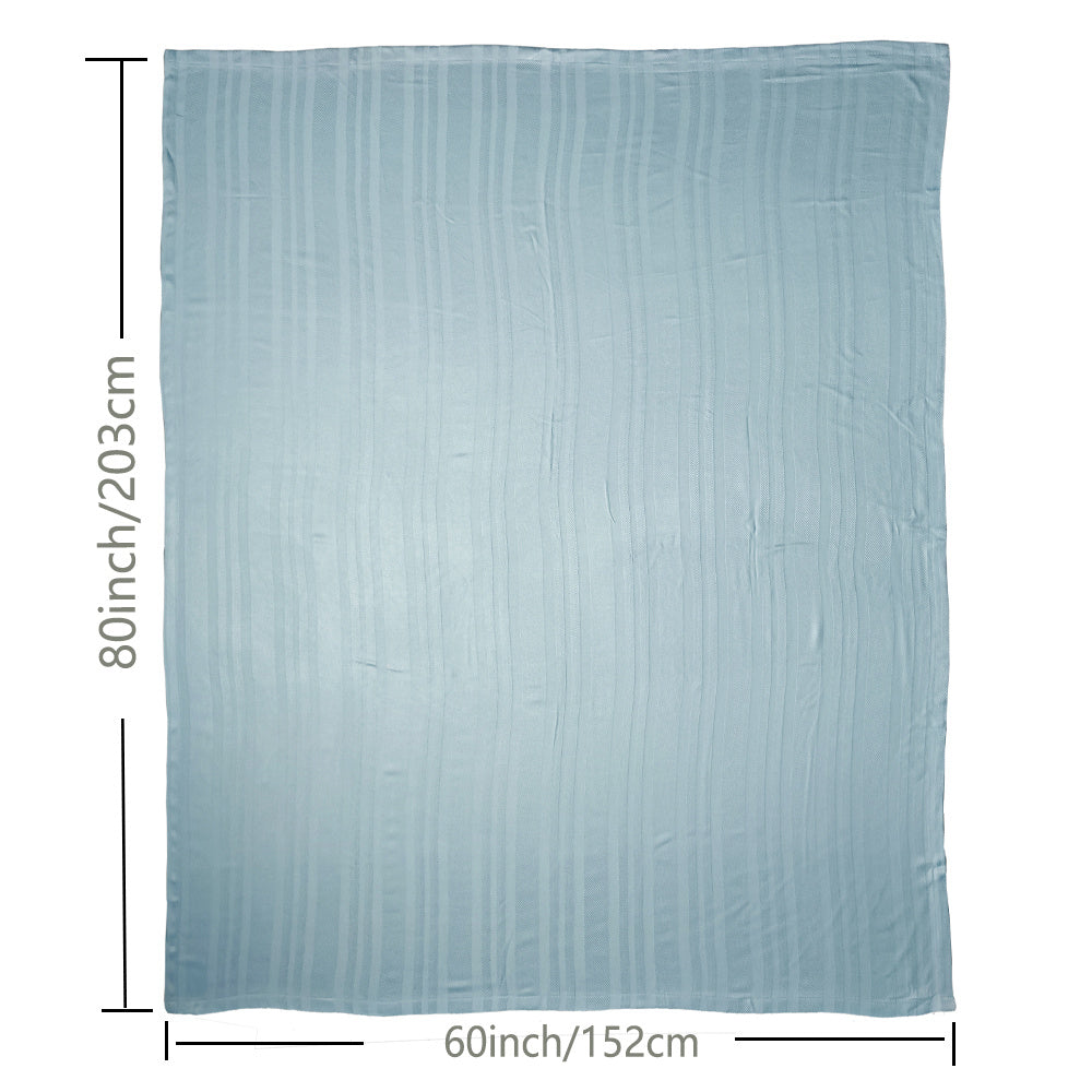1pc Cooling Blanket, 100% Bamboo Blankets For Hot Sleepers Night Sweats, Summer Thin Blanket Absorbs Heat To Keep Adults Cool On Warm Nights
