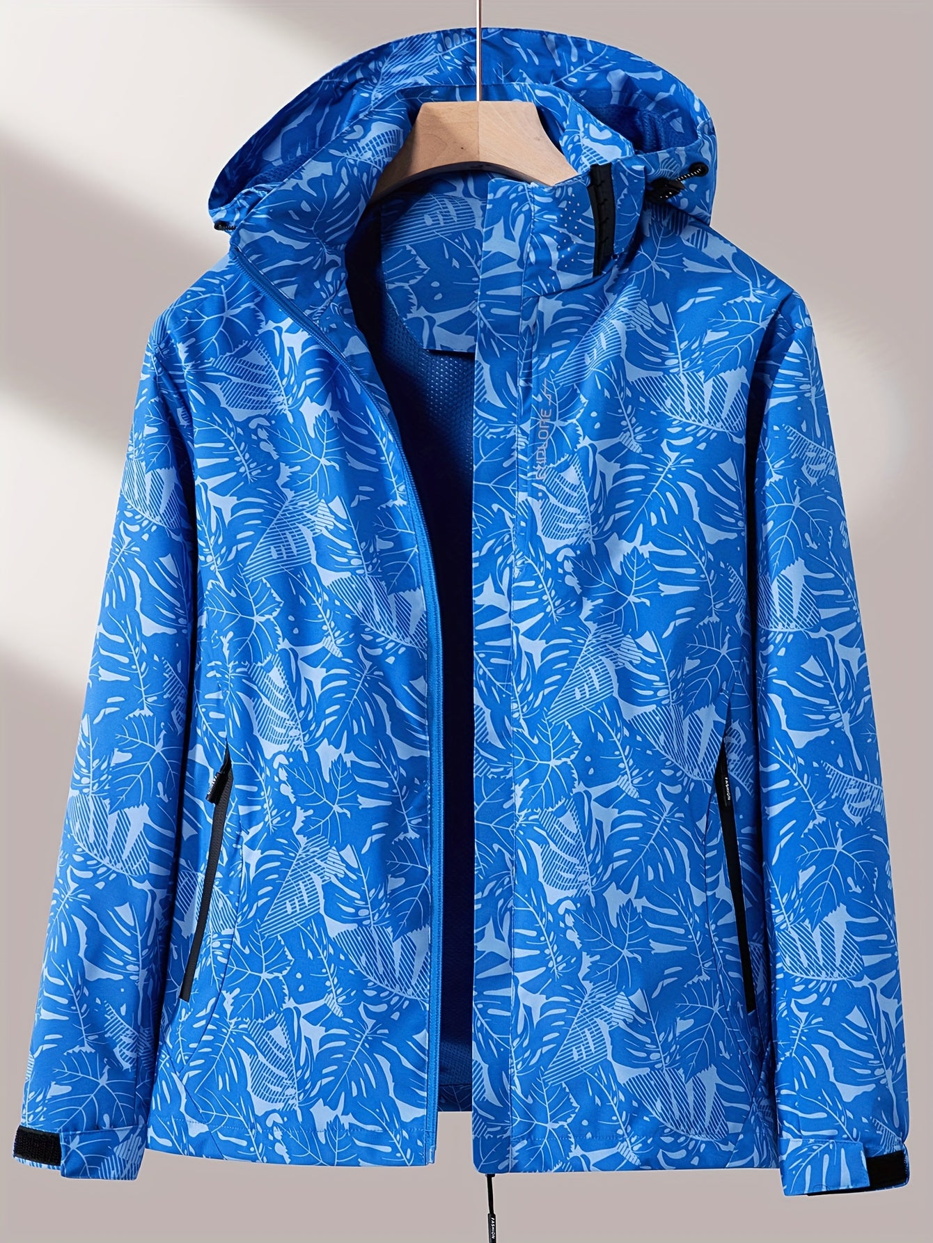 Women'S Windproof Jacket with Full-Zip Front - Lightweight Outdoor Coat, Stand Collar, Non-Stretch Fabric for Hiking, Camping, Travel - Bright Pink Windproof Shell (Spring/Fall/Summer) - Easy-Care Design, Hiking Gear, Camping