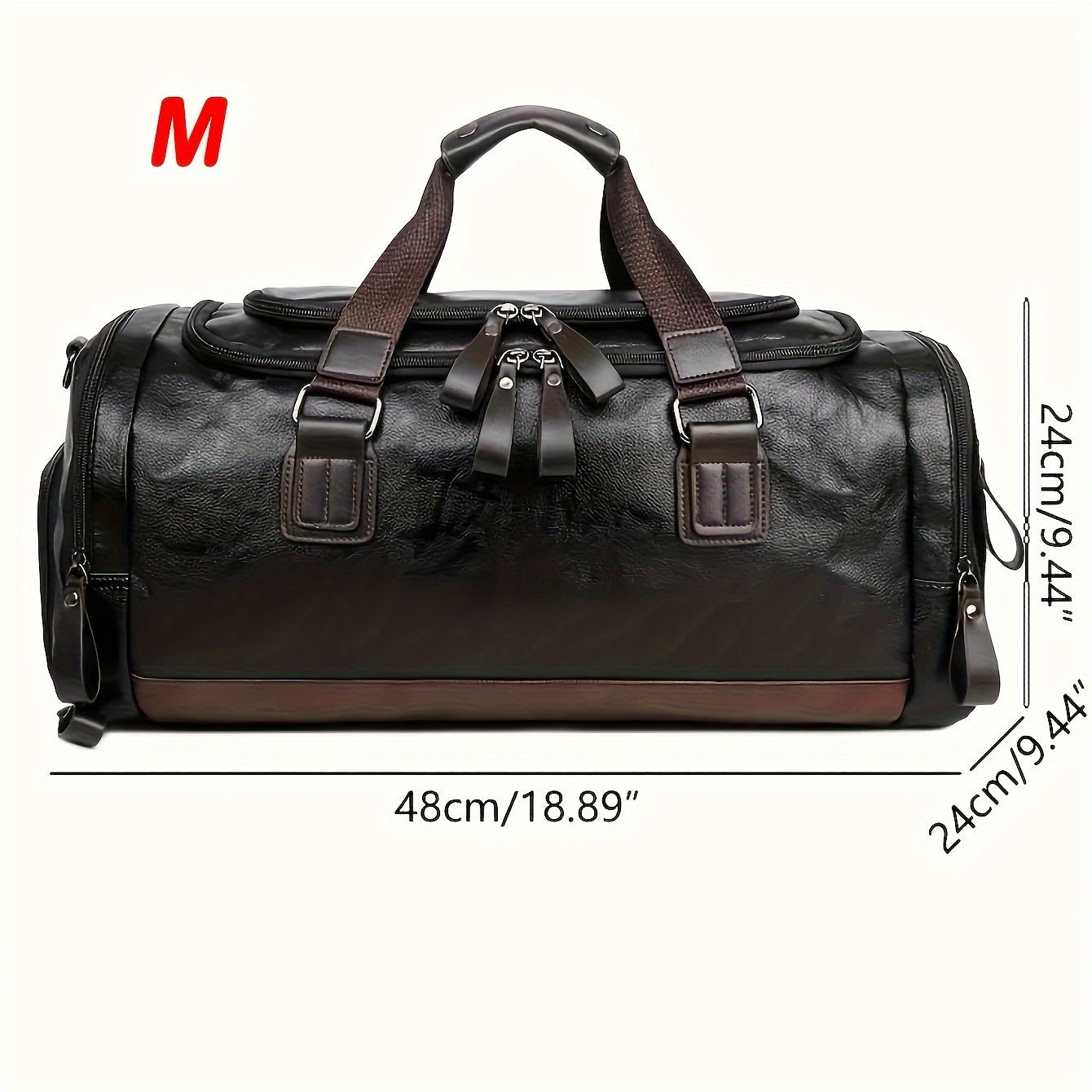 Carry-on bag / Large Weekend Bag / Quality PU Leather Travel / Luggage Bag / Duffel Handbag Casual Traveling Tote