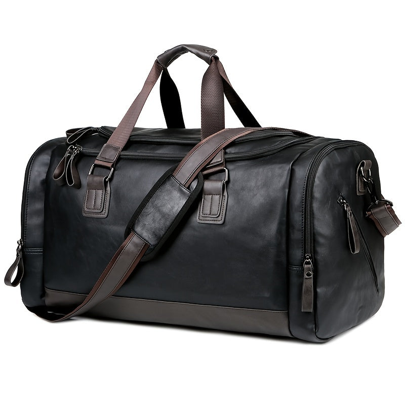 Carry-on bag / Large Weekend Bag / Quality PU Leather Travel / Luggage Bag / Duffel Handbag Casual Traveling Tote