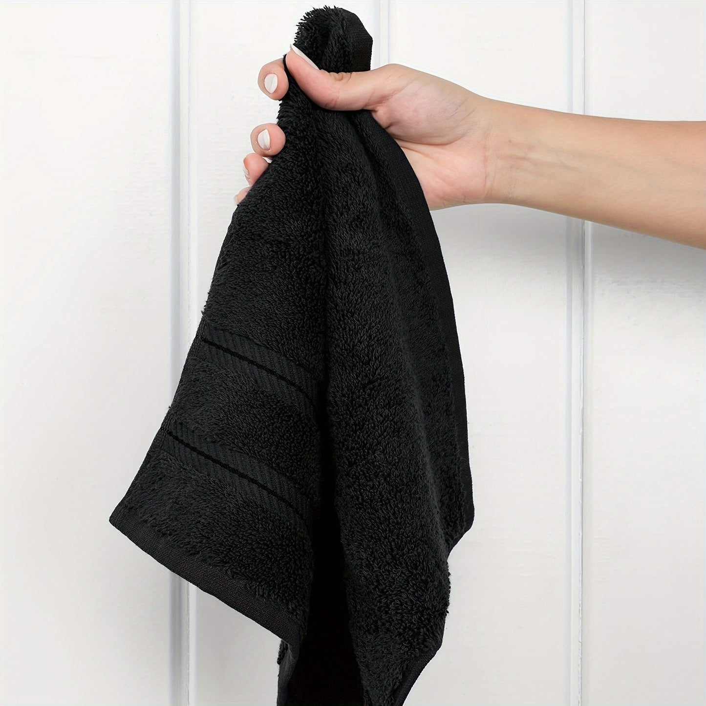 6pcs Towel Set, 2 Bath Towels 2 Hand Towels 2 Washcloths, Soft Cotton Towels, Plain Absorbent Towel For Home Bathroom, Bathroom Supplies