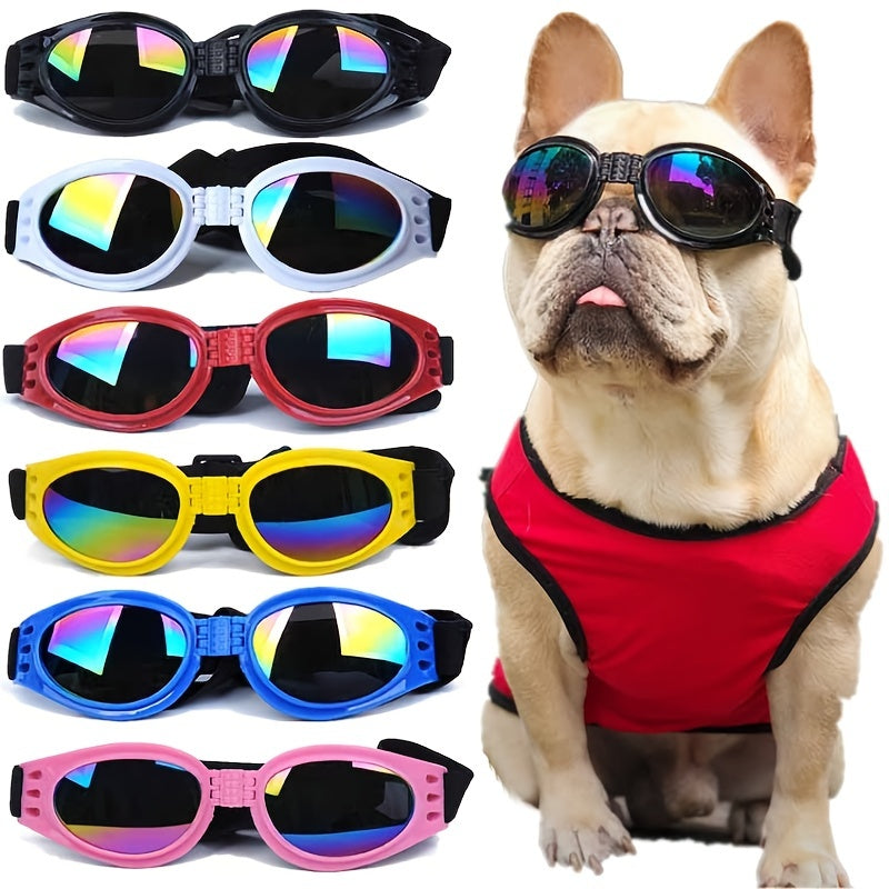 Dog Sunglasses / UV Protection Dog Sunglasses with Adjustable Head Strap - Keep Your Pet's Eyes Safe and Stylish