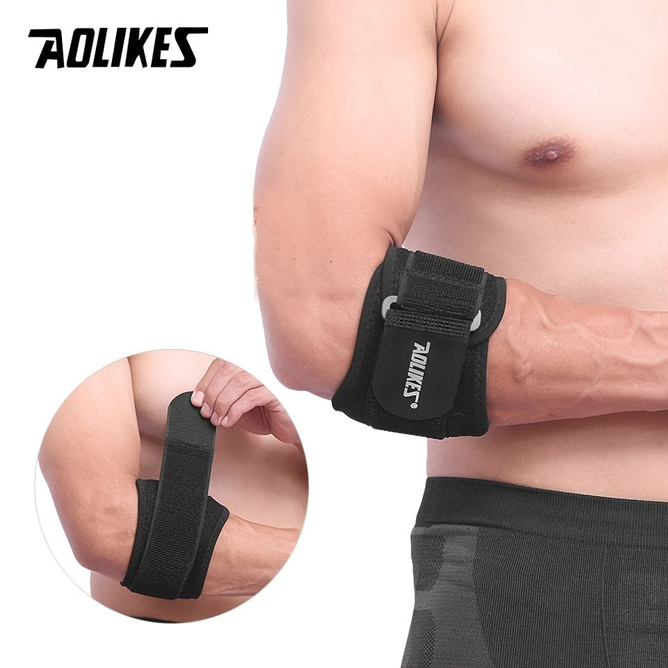 1pc Aolikes Elbow Brace for Men and Women - Tennis Elbow Support Wrap with Adjustable Compression
