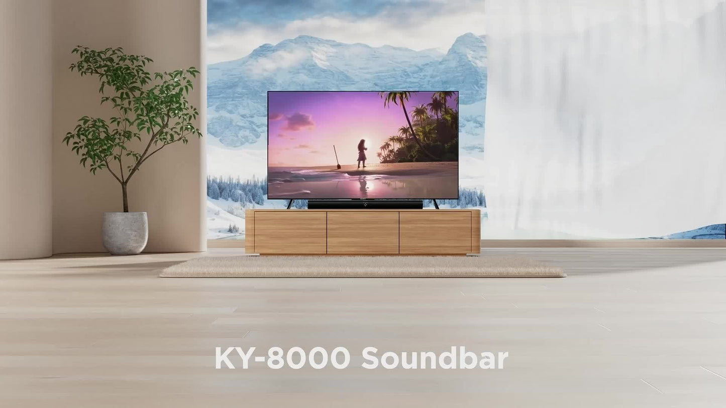 60W TV Speakers, Smart TV Speakers Wireless Speaker, Wired and Wireless Speakers, with ARC/ Optical/ AUX Connection, Detachable 32inch Speakers
