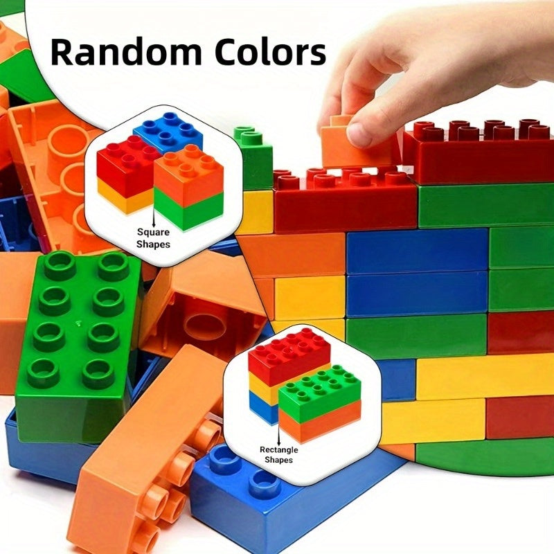 Toys / Stackable DIY Building Toys, Large Block Construction Toys for Intellectual Development, Suitable As Party Gifts, Birthday Presents for Boys And Girls, And Holiday Gifts for Easter, Thanksgiving
