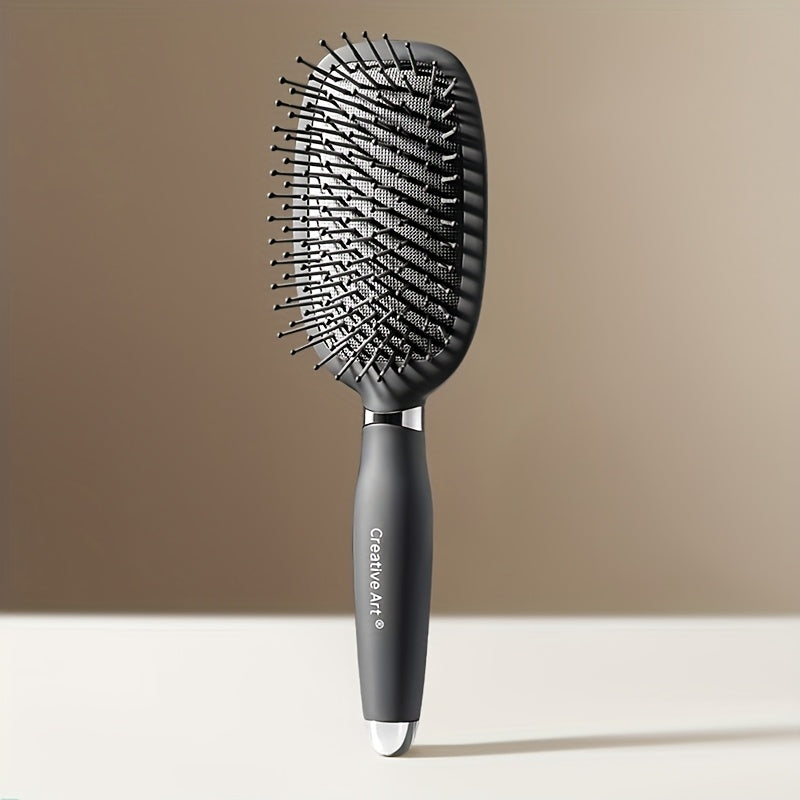 1pc Detangling Brush with Vented Design - Wet & Dry Detangler for Women, Men & Kids, Suitable for Long, Thick, Thin, Curly, Straight & Tangled Hair, Ideal for Fast Drying & Styling Massage