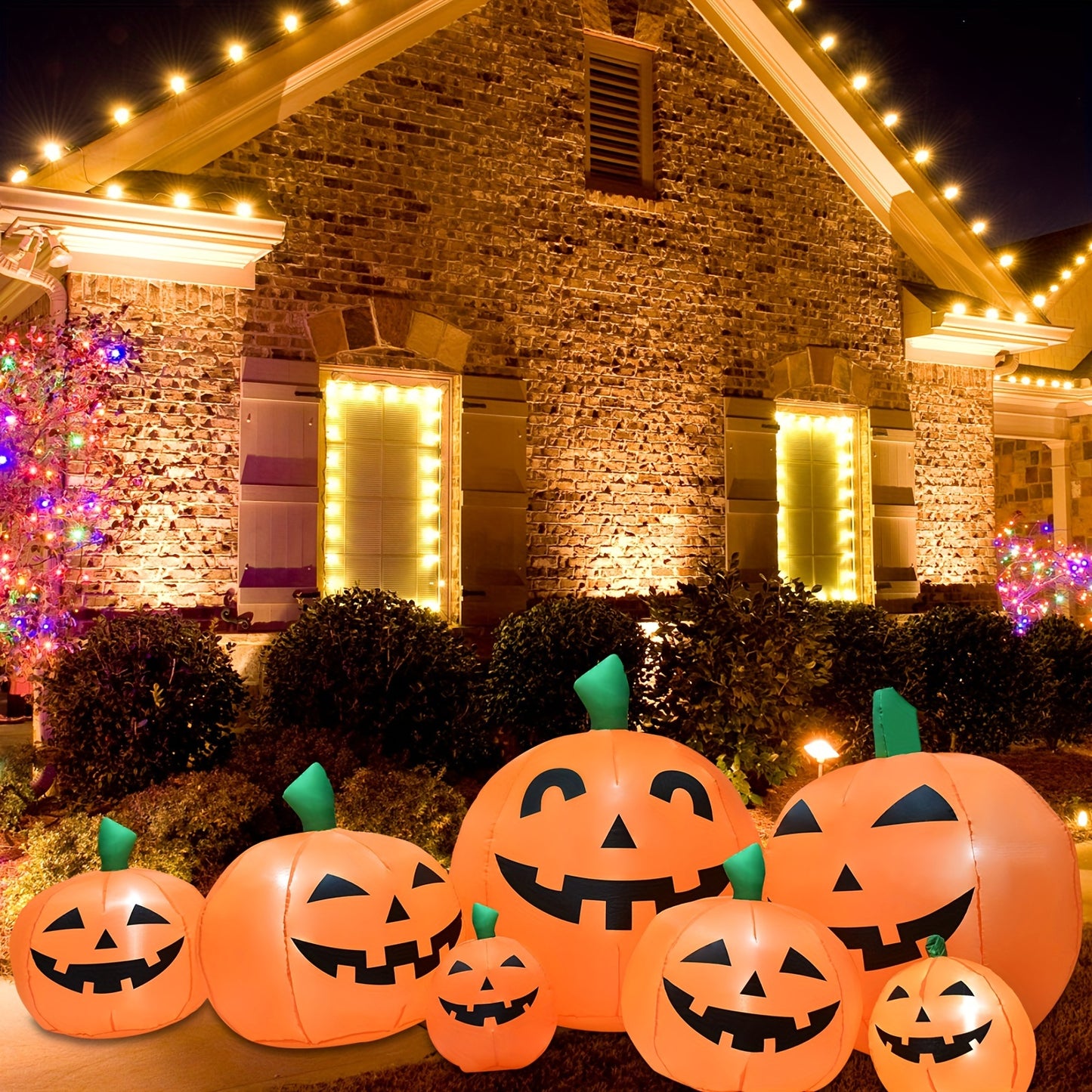 8.5ft Halloween Inflatables pumpkins Decoration, Outdoor Halloween Blow Up Decorations for Yard, LED Lights hocus pocus inflatable Outdoor Holiday Garden Lawn Decor
