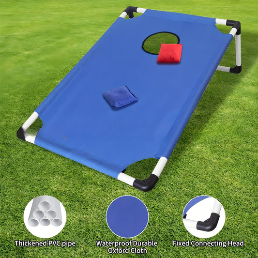 2 Sets Of Red And Blue Board 12 Bean Bag Throwing Game Kits, Portable Outdoor Sandbag Game - Suitable For Outdoors / Beach Games, Backyard Entertainment, And Family Fun