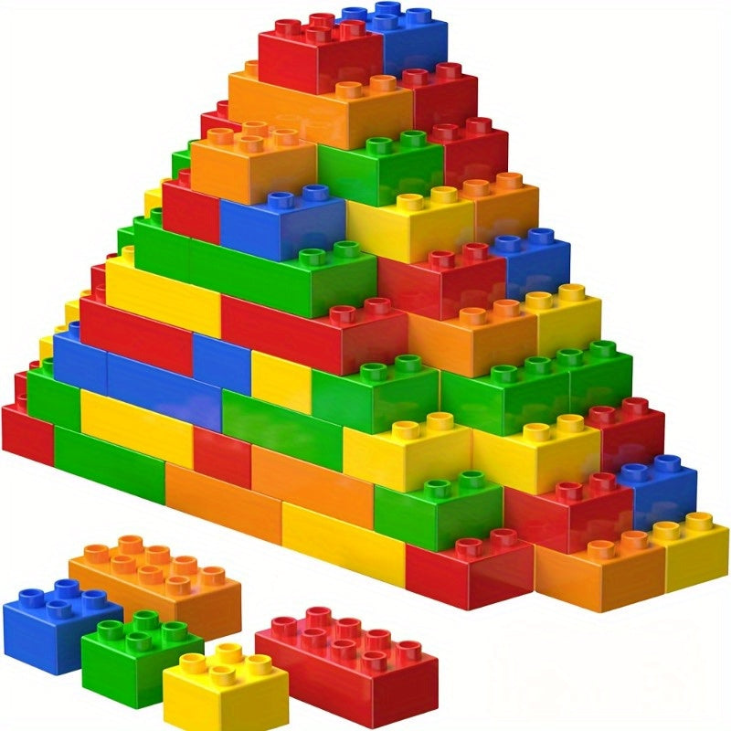 Toys / Stackable DIY Building Toys, Large Block Construction Toys for Intellectual Development, Suitable As Party Gifts, Birthday Presents for Boys And Girls, And Holiday Gifts for Easter, Thanksgiving