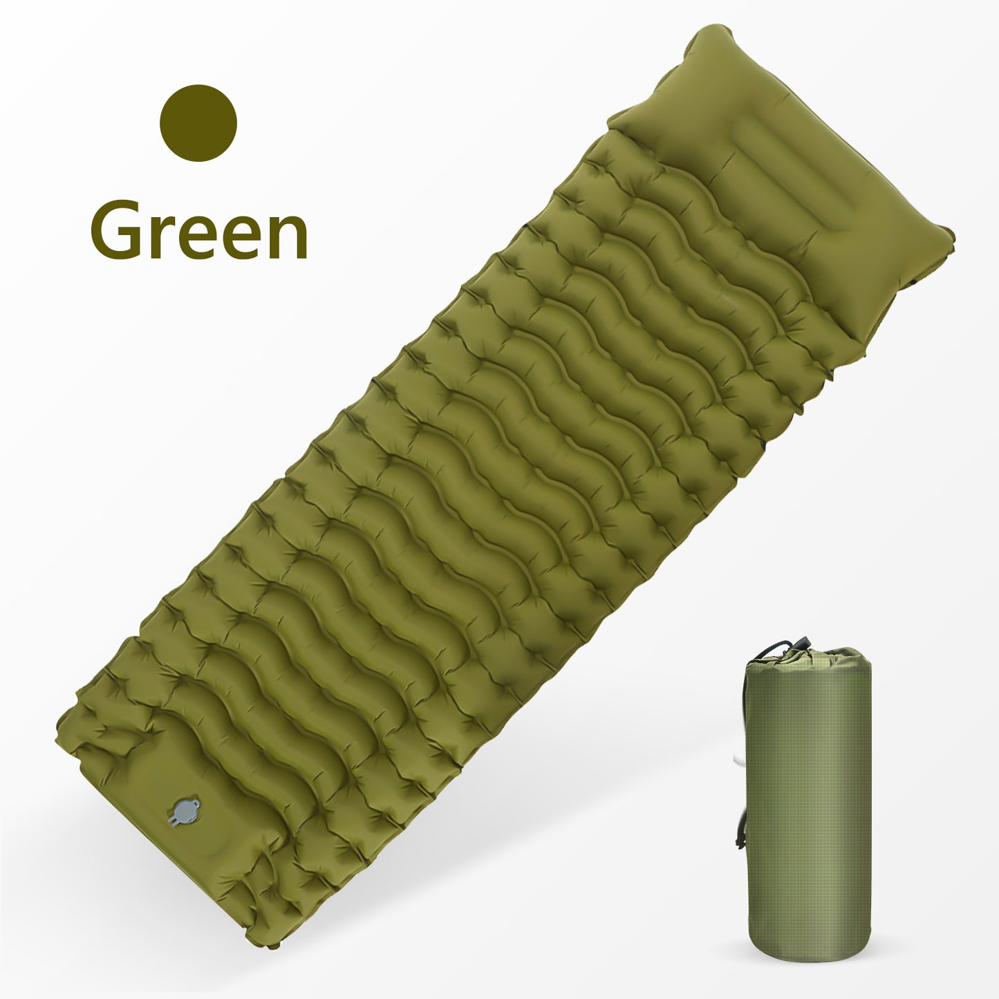 Outdoor Thicken Camping Mattress Ultralight Inflatable Sleeping Pad With Built-in Pillow & Pump Air Mat For Hiking Backpacking