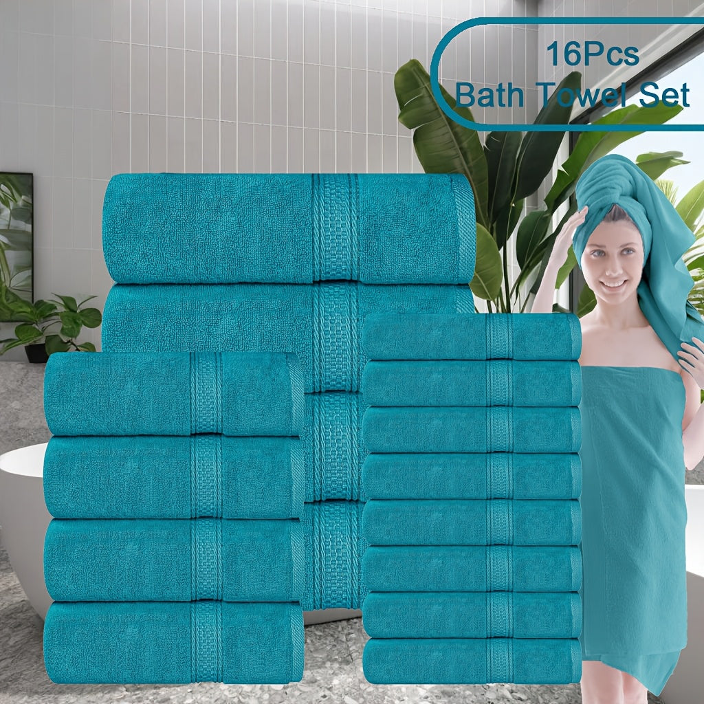 8pcs Bath Towel Set, 2 Bath Towels, 2 Hand Towels, 4 Washcloth, Luxurious, Soft, Skin Friendly, Good Water Absorption, Quick Drying, Thickened Bathing Towel, Suitable for Home, Hotel, Travel, Fitness, Beauty SPA, Etc, Wash Cl