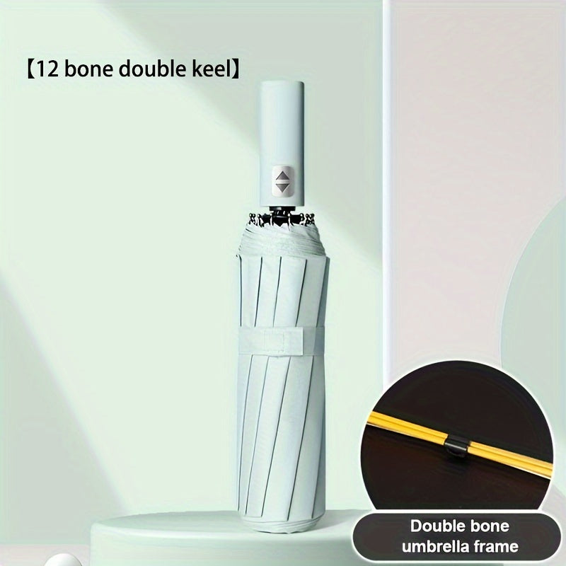 1pc Automatic Umbrella, Reinforced 24-Bone Umbrella