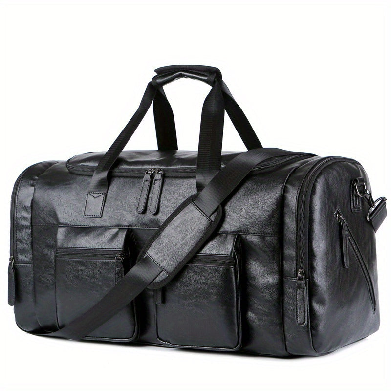 Carry-on bag / Large Weekend Bag / Quality PU Leather Travel / Luggage Bag / Duffel Handbag Casual Traveling Tote