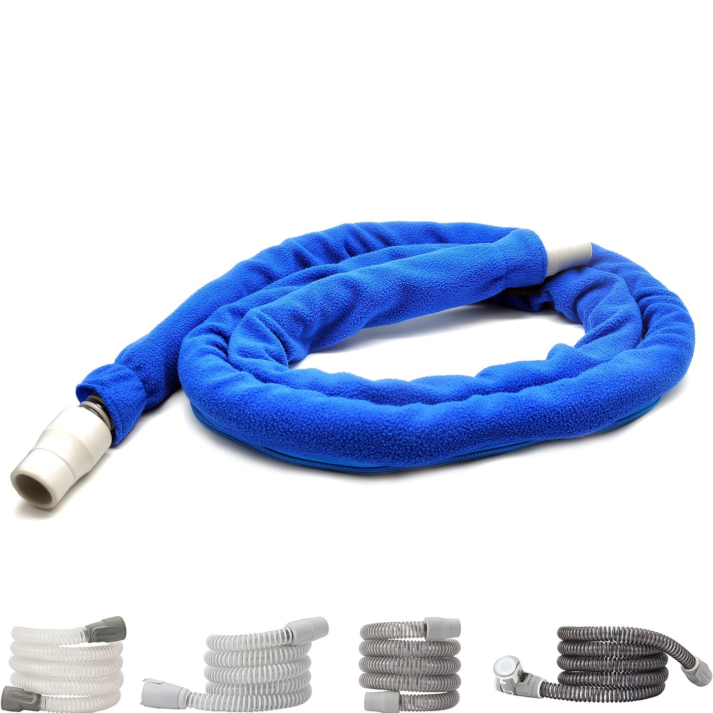1pc 6 Foot Soft CPAP Tube Insulator Sleeve - Health Care Respiratory Aids & Accessories - Comfortable, Rainout-Preventing, Full-Length Zipper, Safe Surface Tubing Protector Wrap Cover