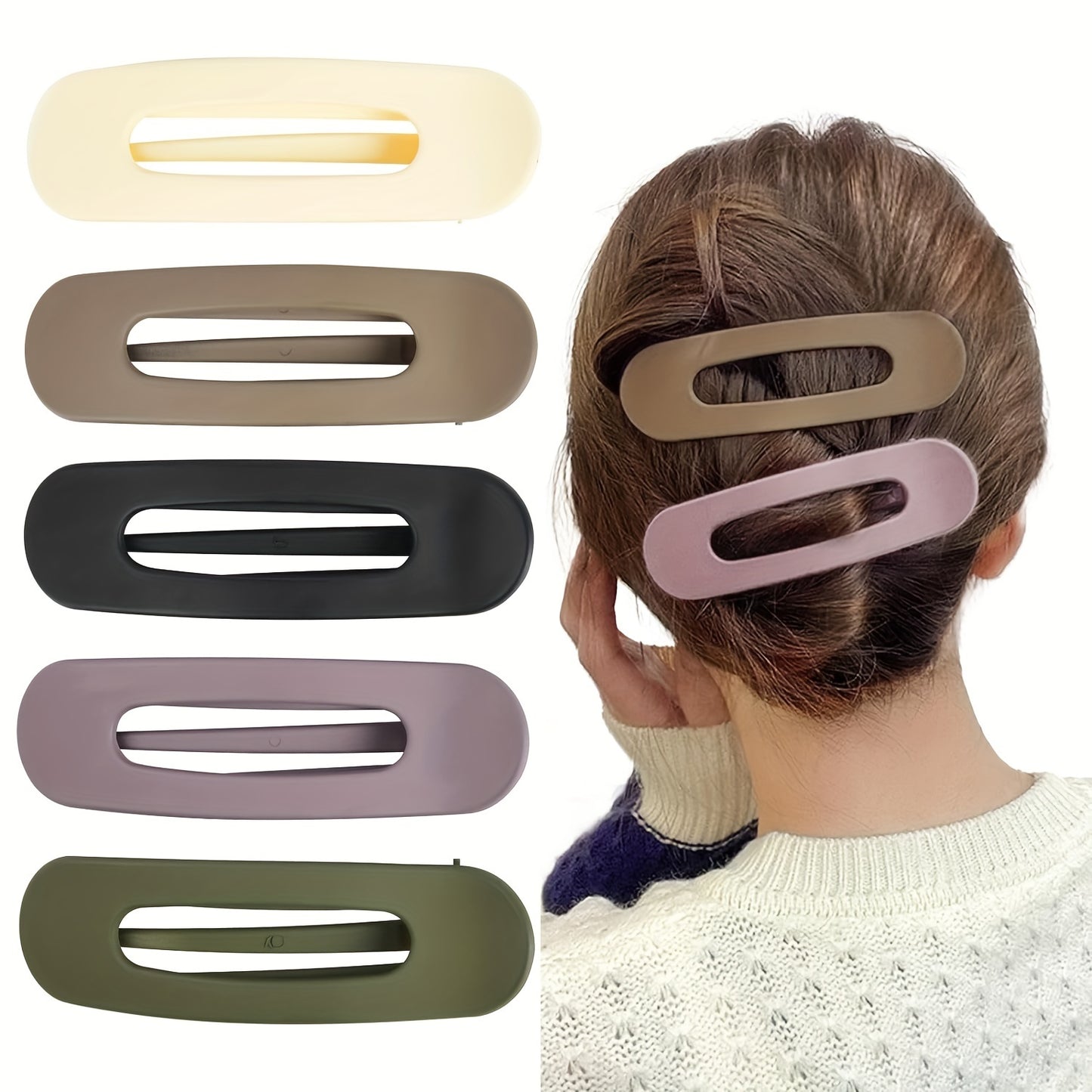 4pcs/set Solid Color Hair Clips Hair Side Clips Bangs Clips Elegant Hairdressing Accessories For Women And daily uses