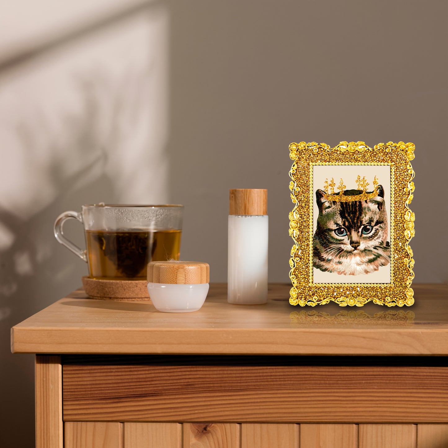 Picture Frames / Luxurious Rhinestone Embellished Picture Frame, Photo Frames, Elegant Home Decor for Living Room & Bedside, Twinkle Twinkle Design, Memory Keepsake Display, Ideal gift for weddings, Mother's Day, and Easter Pictures Are for D