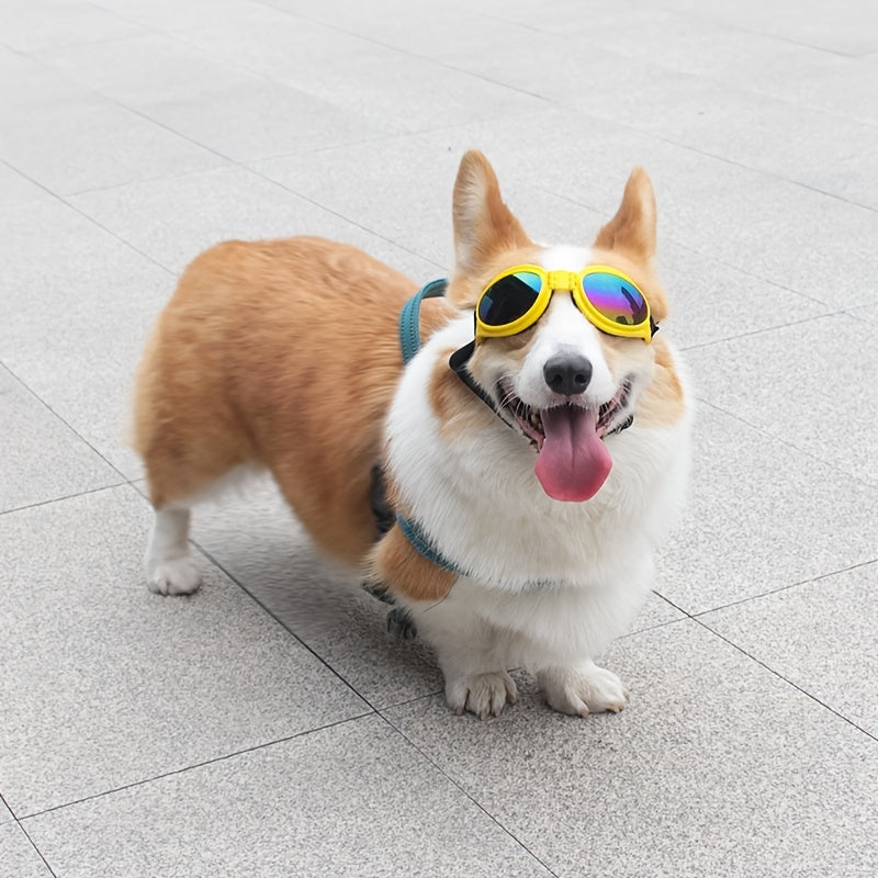 Dog Sunglasses / UV Protection Dog Sunglasses with Adjustable Head Strap - Keep Your Pet's Eyes Safe and Stylish