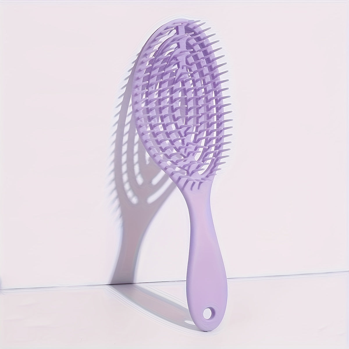 1/2pcs Hollow Hair Comb Skull Massage Brush - Anti-Static, Anti-Knot, Tangle Styling Brush with ABS Plastic and Sandalwood Handle, Suitable for Normal Hair Types