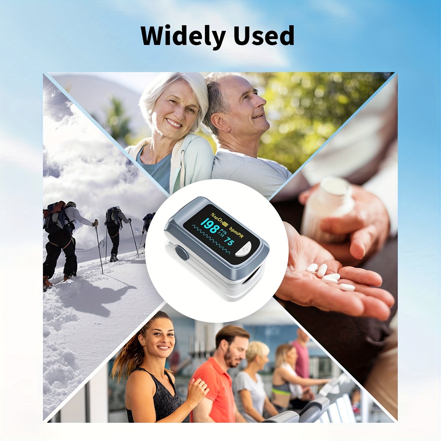 Pulse Oximeter Fingertip SpO2 Heart Rate Monitor / Blood Oxygen Saturation Monitor