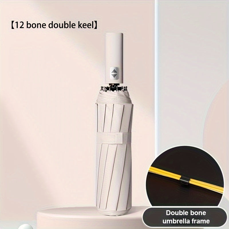 1pc Automatic Umbrella, Reinforced 24-Bone Umbrella