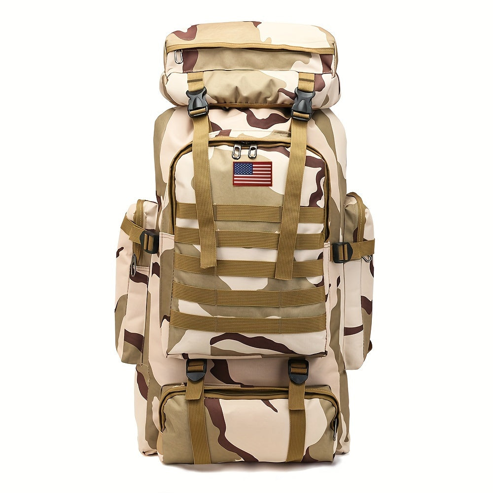 Outdoor Sport Backpack, Large Capacity Outdoor Hikingbag, Camouflage Backpack For Camping Traveling