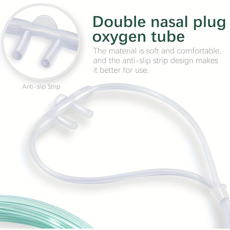 6pcs Heavy-Duty Oxygen Nasal Cannulas with Swivel Connectors - Kink-Resistant Flexible Tubing, for Home, Hospital, Long-Term Oxygen Relax Patients - Medical Grade Oxygen Hose (6 Count)