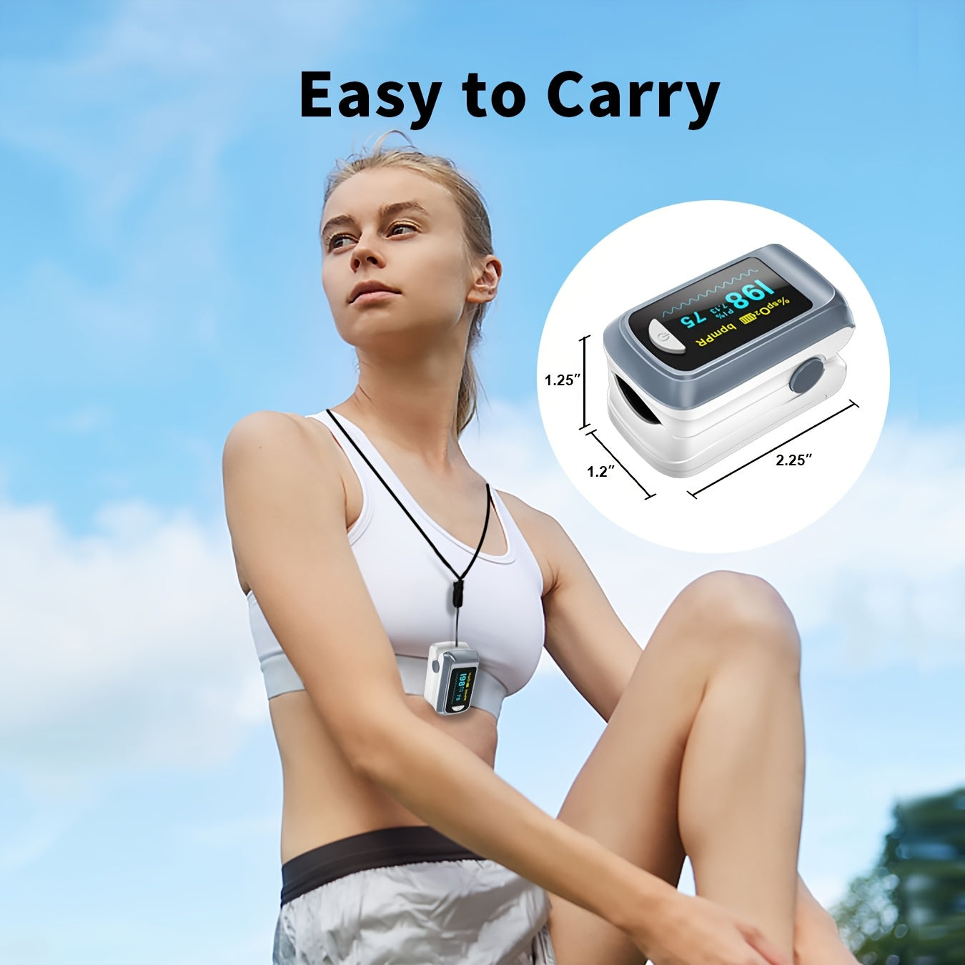 Pulse Oximeter Fingertip SpO2 Heart Rate Monitor / Blood Oxygen Saturation Monitor