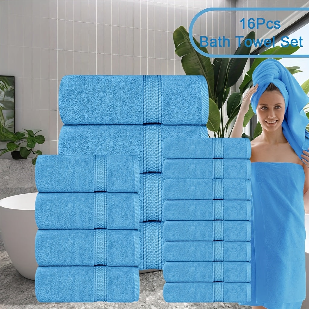 8pcs Bath Towel Set, 2 Bath Towels, 2 Hand Towels, 4 Washcloth, Luxurious, Soft, Skin Friendly, Good Water Absorption, Quick Drying, Thickened Bathing Towel, Suitable for Home, Hotel, Travel, Fitness, Beauty SPA, Etc, Wash Cl