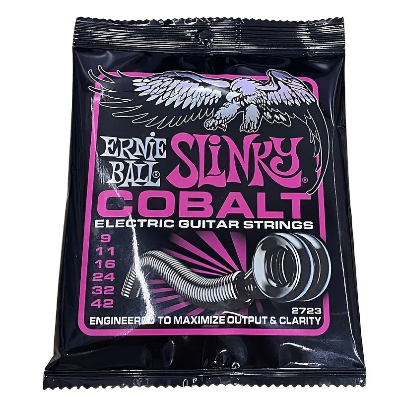 Guitar Strings / 3 Ernie Ball 2723 Extra Long Nickel Electric Guitar String Packs 09-42 - High-power, extra-long nickel technology, durable and tangle-resistant, 27.2-27 length for precise tuning, suitable for studio and performance use, elec