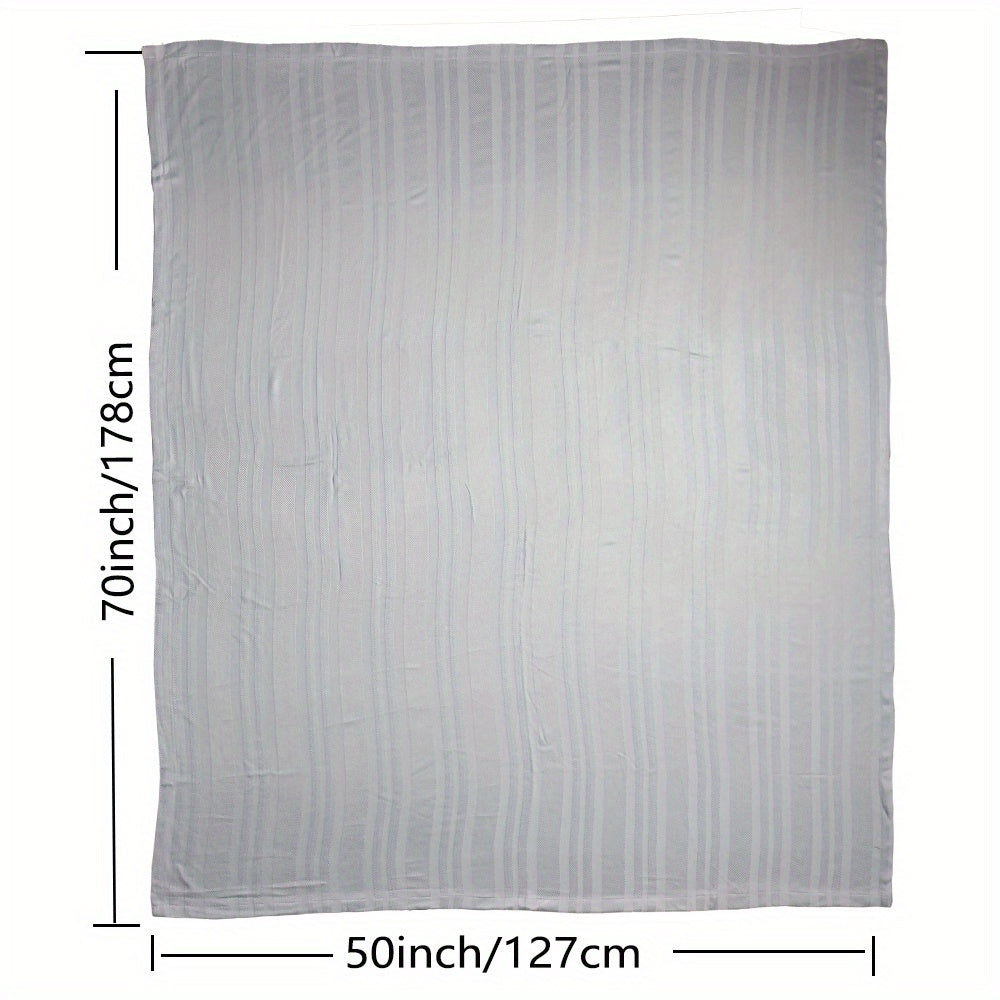 1pc Cooling Blanket, 100% Bamboo Blankets For Hot Sleepers Night Sweats, Summer Thin Blanket Absorbs Heat To Keep Adults Cool On Warm Nights