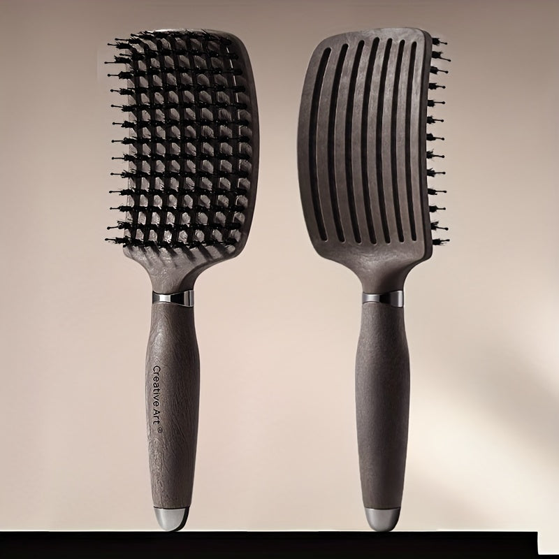 1pc Detangling Brush with Vented Design - Wet & Dry Detangler for Women, Men & Kids, Suitable for Long, Thick, Thin, Curly, Straight & Tangled Hair, Ideal for Fast Drying & Styling Massage