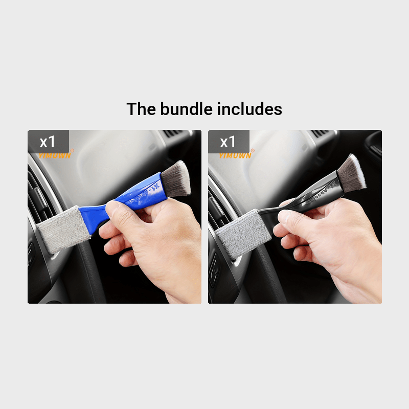 Effortlessly Clean Your Car's Interior with this Soft Brush Air Conditioner Cleaning Tool - Soft Bristles - For All Car Models - Suitable for Regular Car Maintenance - Great Gift for Car Enthusiasts