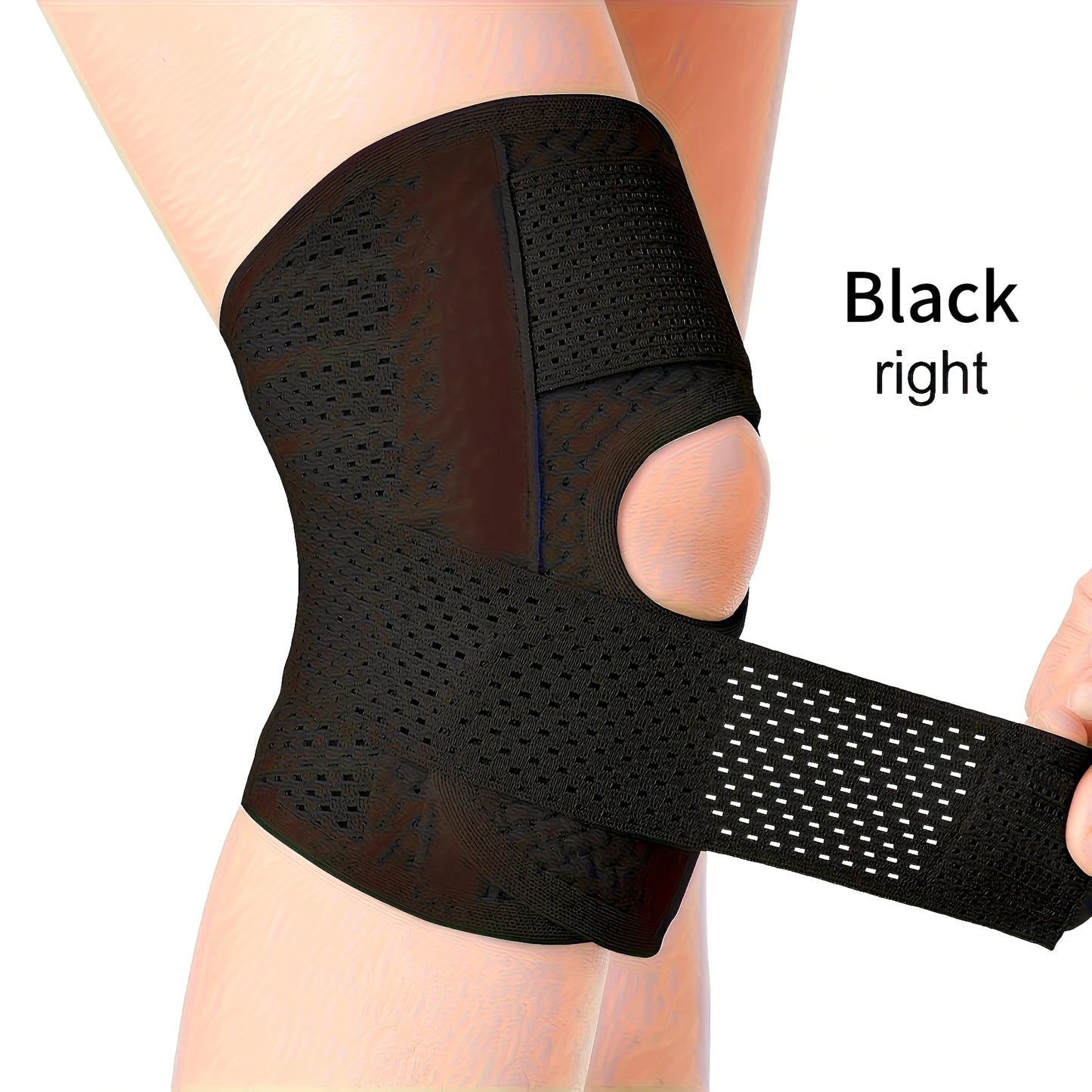 1 Pc Knee Brace with Side Stabilizers & Breathable Adjustable Knee Sleeve
