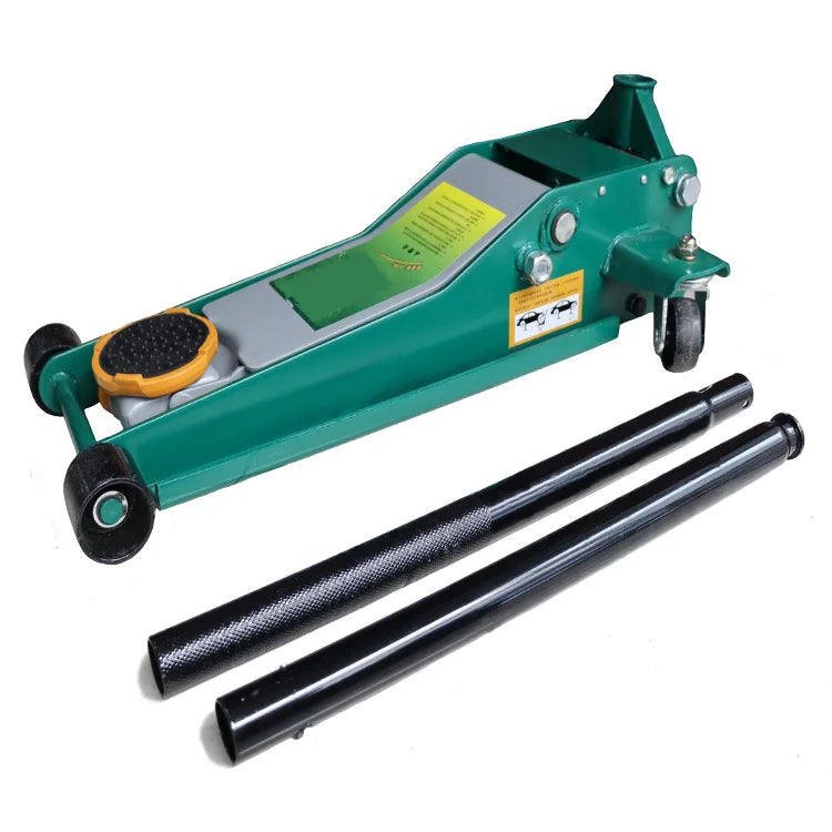 Automotive Jack / 4T Ton Manual Lifting Tool Double Pump Horizontal Hydraulic Jack for Car Manufacturing Plant Steel New Low Cost for Retail