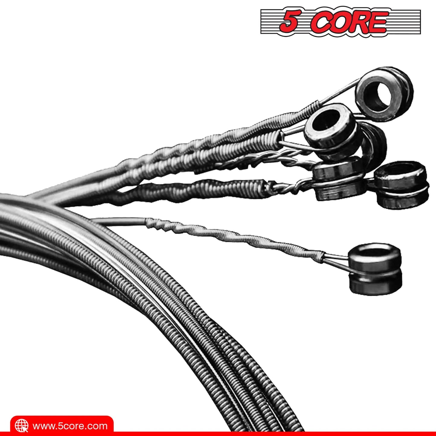 Guitar Strings / DB 5 Core Steel Acoustic Guitar Strings Light Gauge 0.010-0.048 Plain Steel Shield Bass Accessories 6 Strings Guitar Instruments
