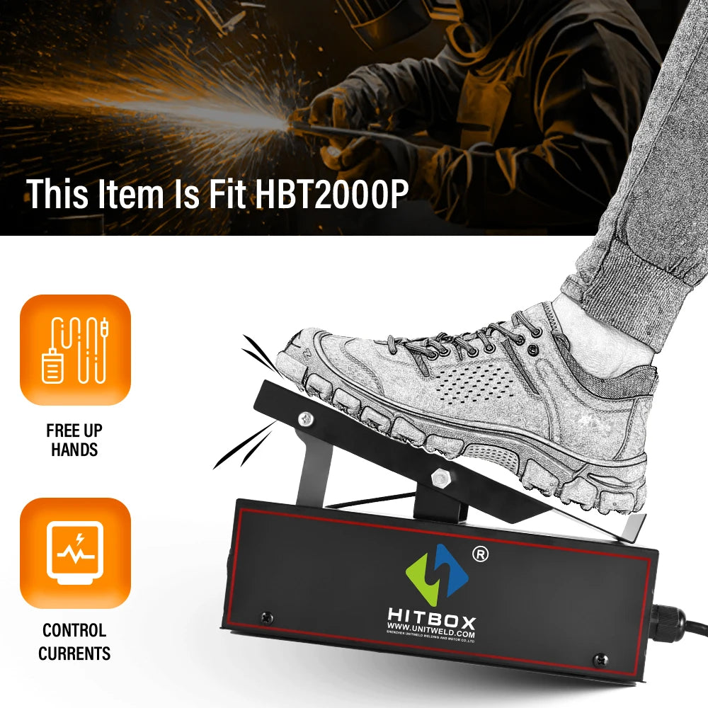 HITBOX Foot Pedal P0000158 HBT2000 Pro Cold TIG Foot Switch IGBT Inverter Welder