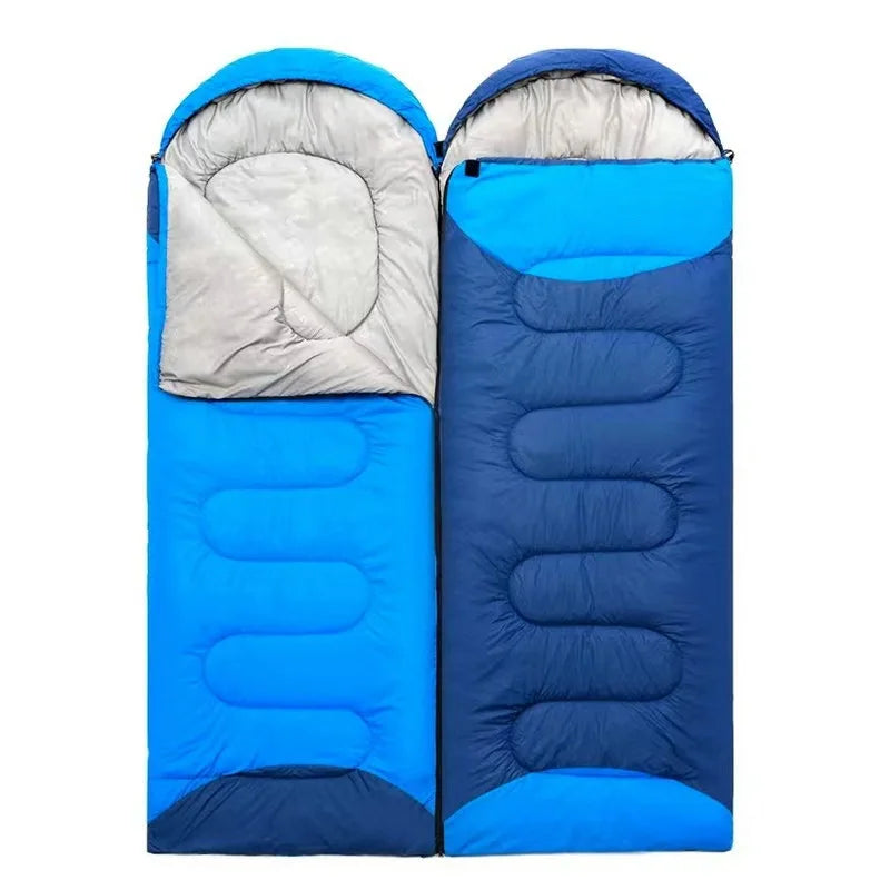 1.3KG Waterproof Cotton Filling 4 Seasons Single Sleeping Bag for Camping Lightweight Portable Sleeping Bag for Hiking