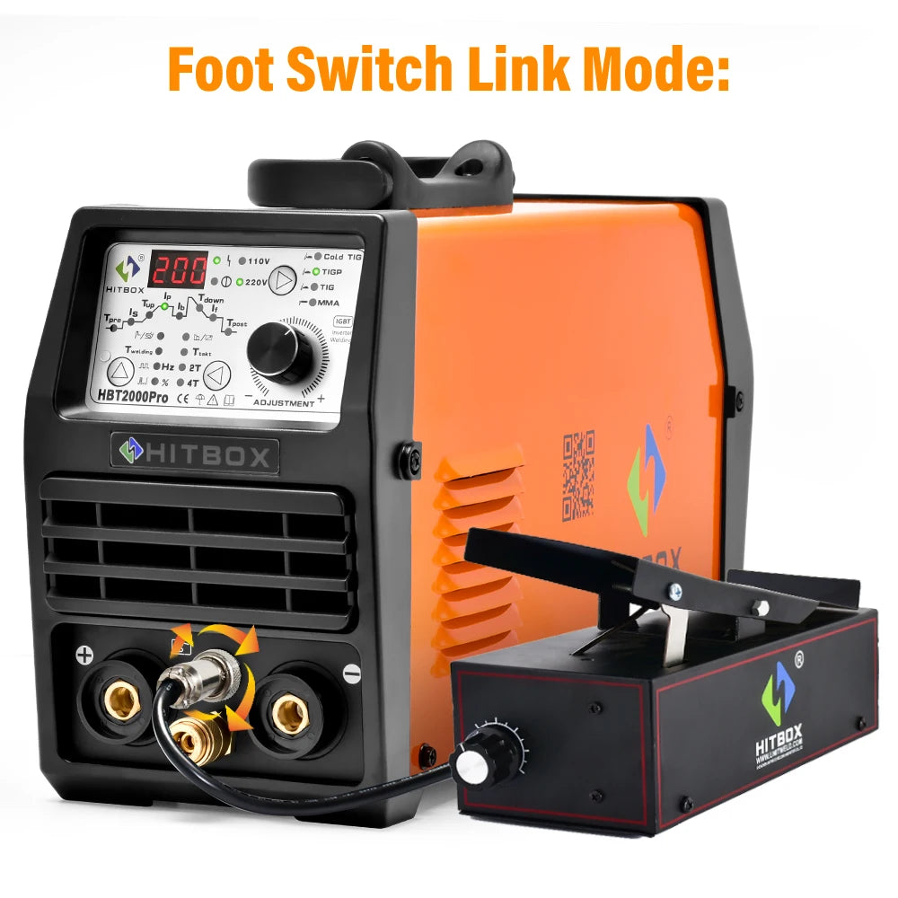 HITBOX Foot Pedal P0000158 HBT2000 Pro Cold TIG Foot Switch IGBT Inverter Welder