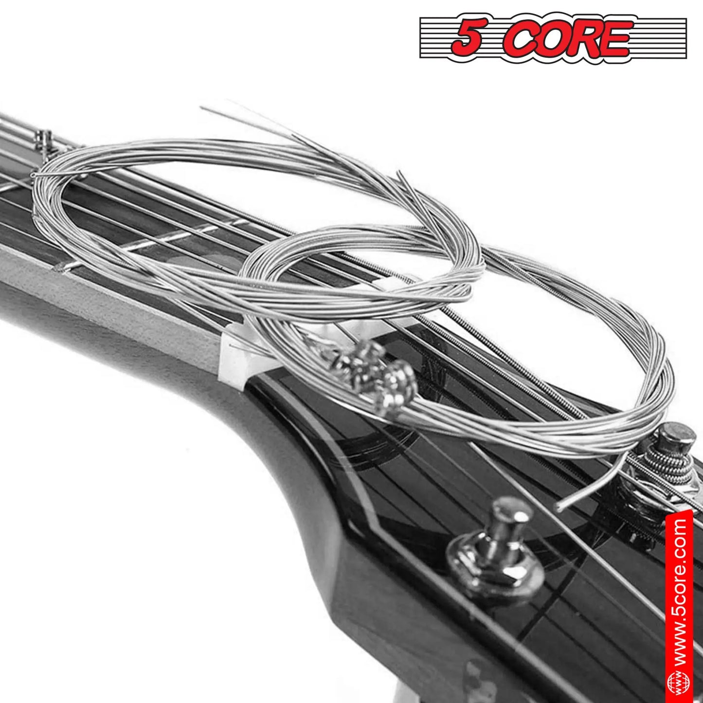 Guitar Strings / DB 5 Core Steel Acoustic Guitar Strings Light Gauge 0.010-0.048 Plain Steel Shield Bass Accessories 6 Strings Guitar Instruments