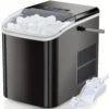 Ice Maker / Fast Bullet Ice Maker OEM Custom Branding Countertop Ice Machine 26.6lbs Daily Self Cleaning with Handle Scoop for Home Use
