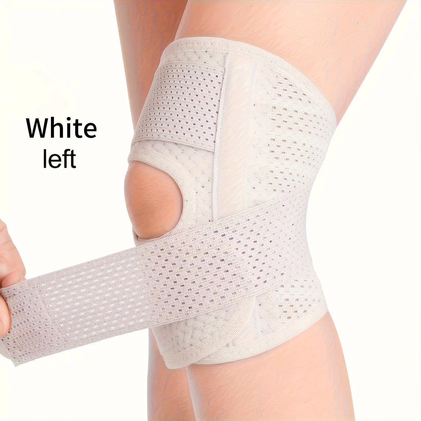 1 Pc Knee Brace with Side Stabilizers & Breathable Adjustable Knee Sleeve